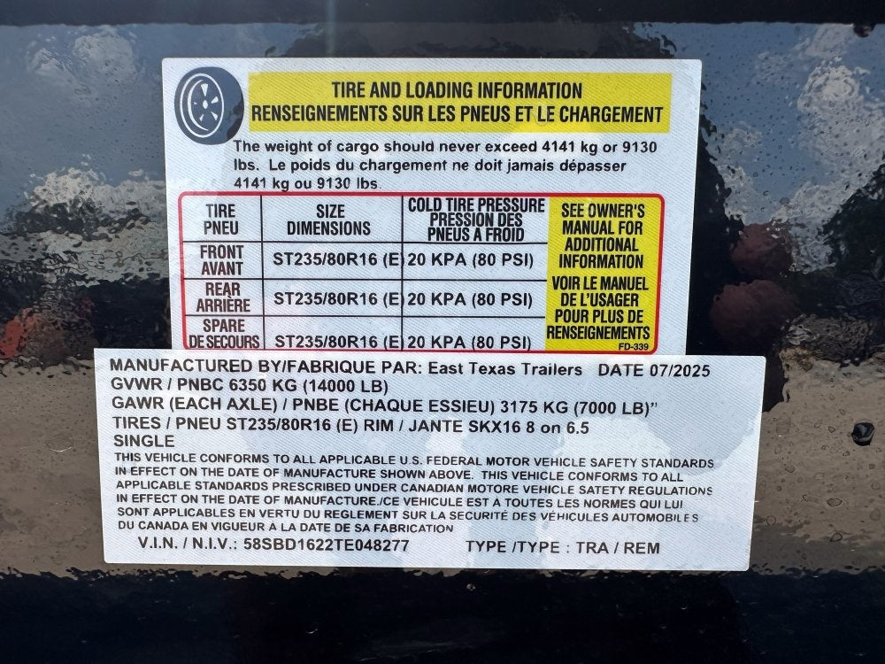 83"x16' Bumper Pull Dump Trailer 36" Sides - 14k GVWR - DT2 Contractor/Dump Trailers - Stryker Dealership Group