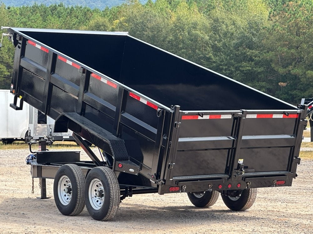 83"x16' Bumper Pull Dump Trailer 36" Sides - 14k GVWR - DT2 Contractor/Dump Trailers - Stryker Dealership Group