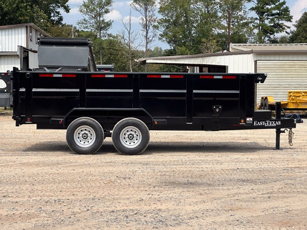 83"x16' Bumper Pull Dump Trailer 36" Sides - 14k GVWR - DT2 Contractor/Dump Trailers - Stryker Dealership Group