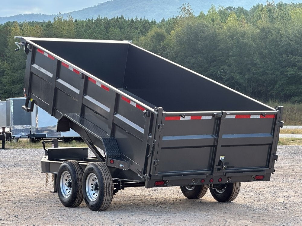 83"x16' Bumper Pull Dump Trailer 36" Sides - 14k GVWR - DT2 Contractor/Dump Trailers - Stryker Dealership Group
