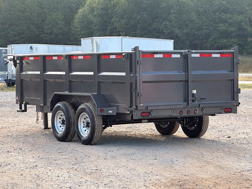 83"x16' Bumper Pull Dump Trailer 36" Sides - 14k GVWR - DT2 Contractor/Dump Trailers - Stryker Dealership Group