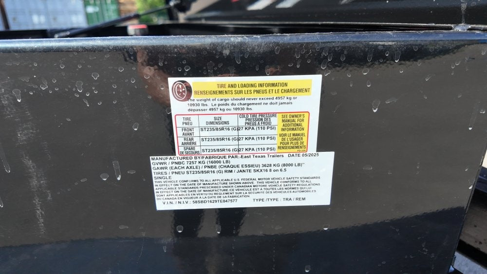 83"x16' Bumper Pull Dump Trailer 36" Sides - 16k GVWR - Telescopic Lift - DT2 Contractor/Dump Trailers - Stryker Dealership Group