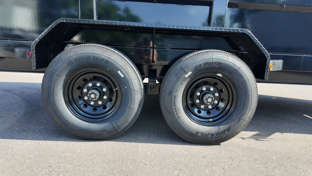 83"x16' Bumper Pull Dump Trailer 36" Sides - 16k GVWR - Telescopic Lift - Bumper Pull Dump/Dump Trailers - Stryker Dealership Group