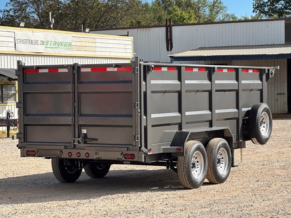 83"x16' Bumper Pull Dump Trailer 48" Sides - 14k GVWR - Dump Trailers/Dump Trailers - Stryker Dealership Group