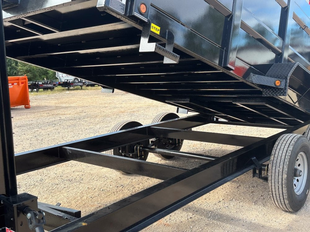83"x16' Bumper Pull Dump Trailer 48" Sides - 14k GVWR - Telescopic Lift - DT2 Contractor/Dump Trailers - Stryker Dealership Group