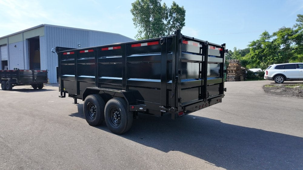 83"x16' Bumper Pull Dump Trailer 48" Sides - 16k GVWR - Telescopic Lift - DT2 Contractor/Dump Trailers - Stryker Dealership Group