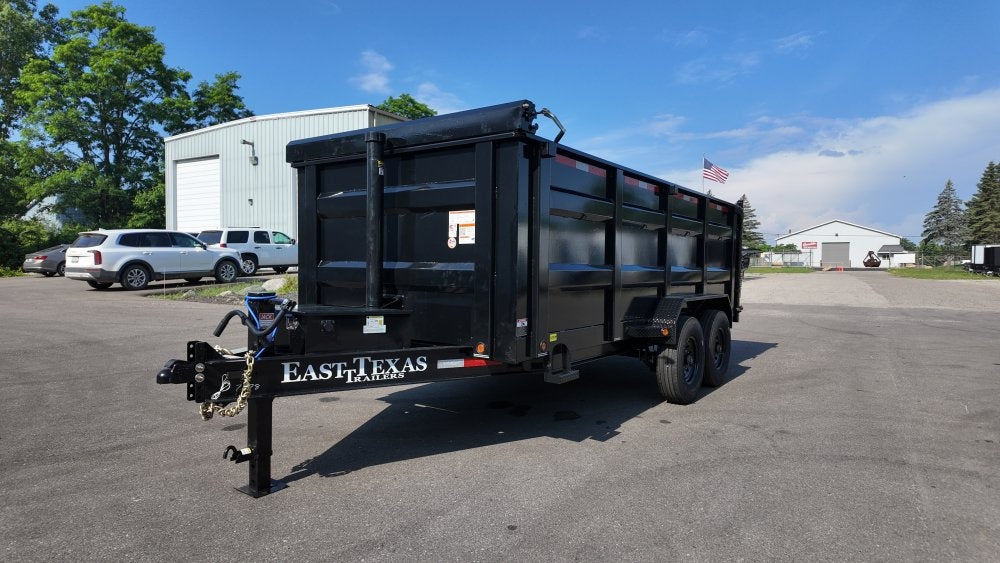 83"x16' Bumper Pull Dump Trailer 48" Sides - 16k GVWR - Telescopic Lift - Bumper Pull Dump/Dump Trailers - Stryker Dealership Group