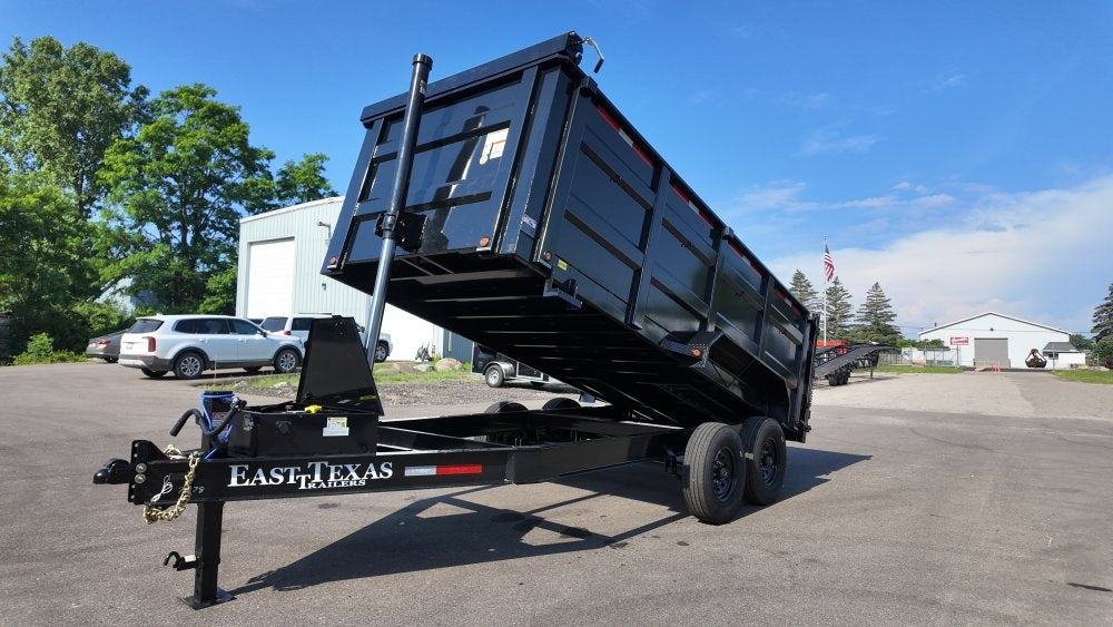 83"x16' Bumper Pull Dump Trailer 48" Sides - 16k GVWR - Telescopic Lift - DT2 Contractor/Dump Trailers - Stryker Dealership Group