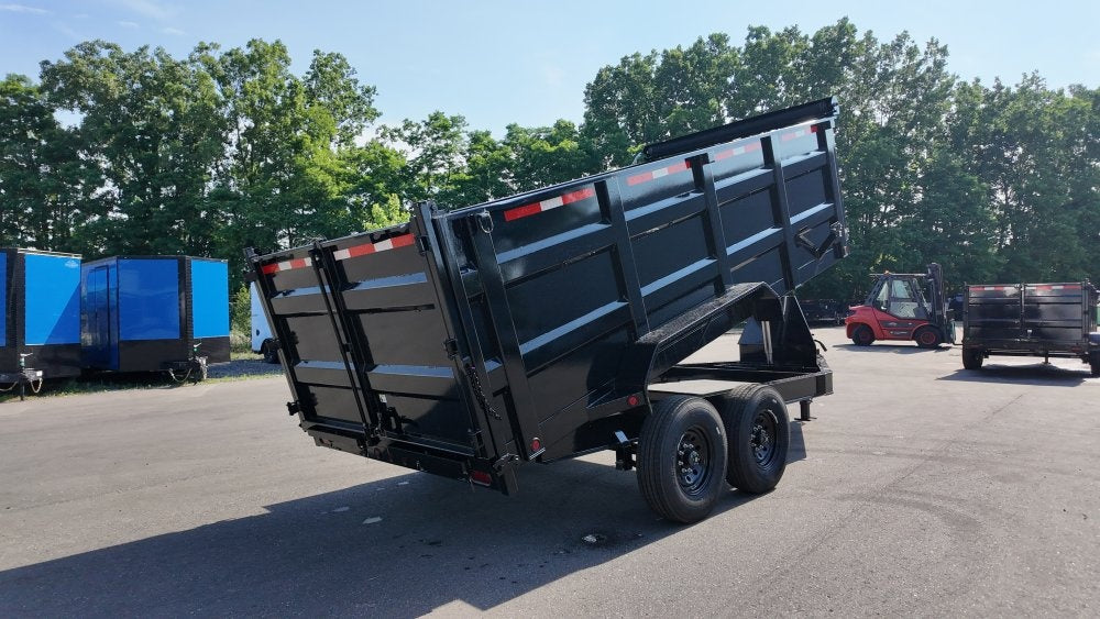 83"x16' Bumper Pull Dump Trailer 48" Sides - 16k GVWR - Telescopic Lift - Dump Trailers/Dump Trailers - Stryker Dealership Group