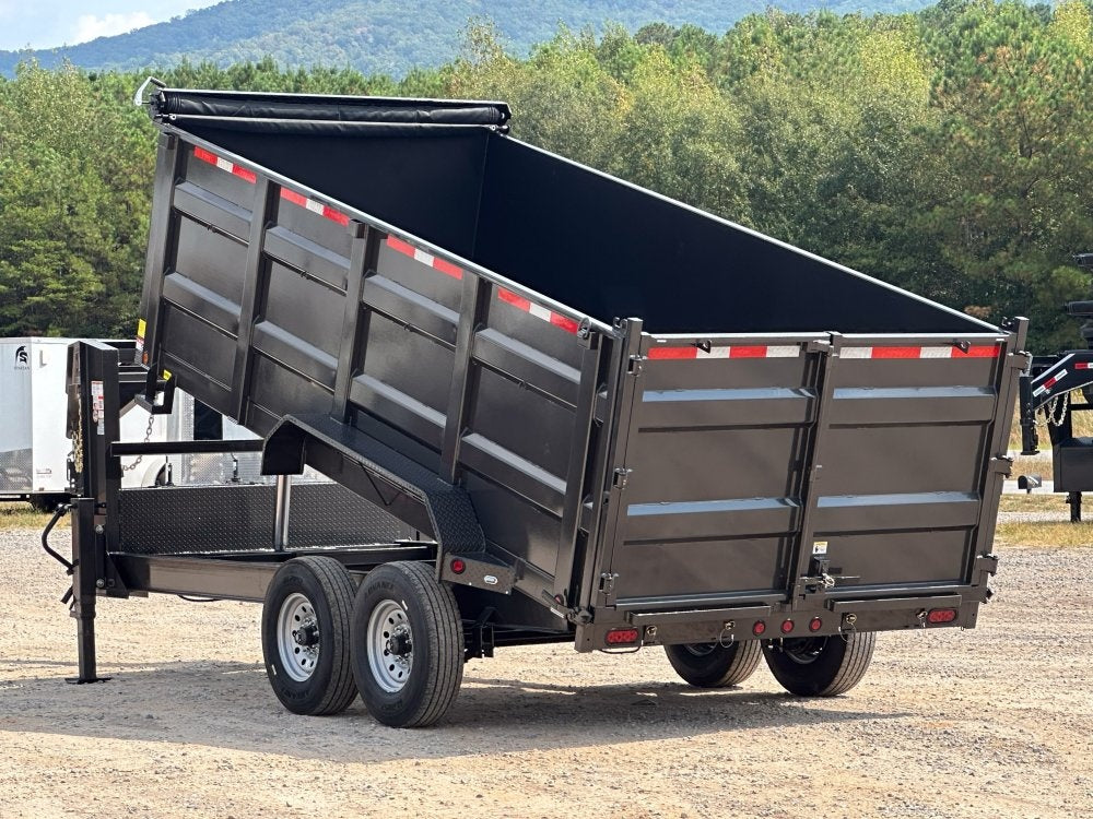 83"x16' Gooseneck Dump Trailer 48" Sides - 16k GVWR - Telescopic Lift - DT2 Contractor/Dump Trailers - Stryker Dealership Group