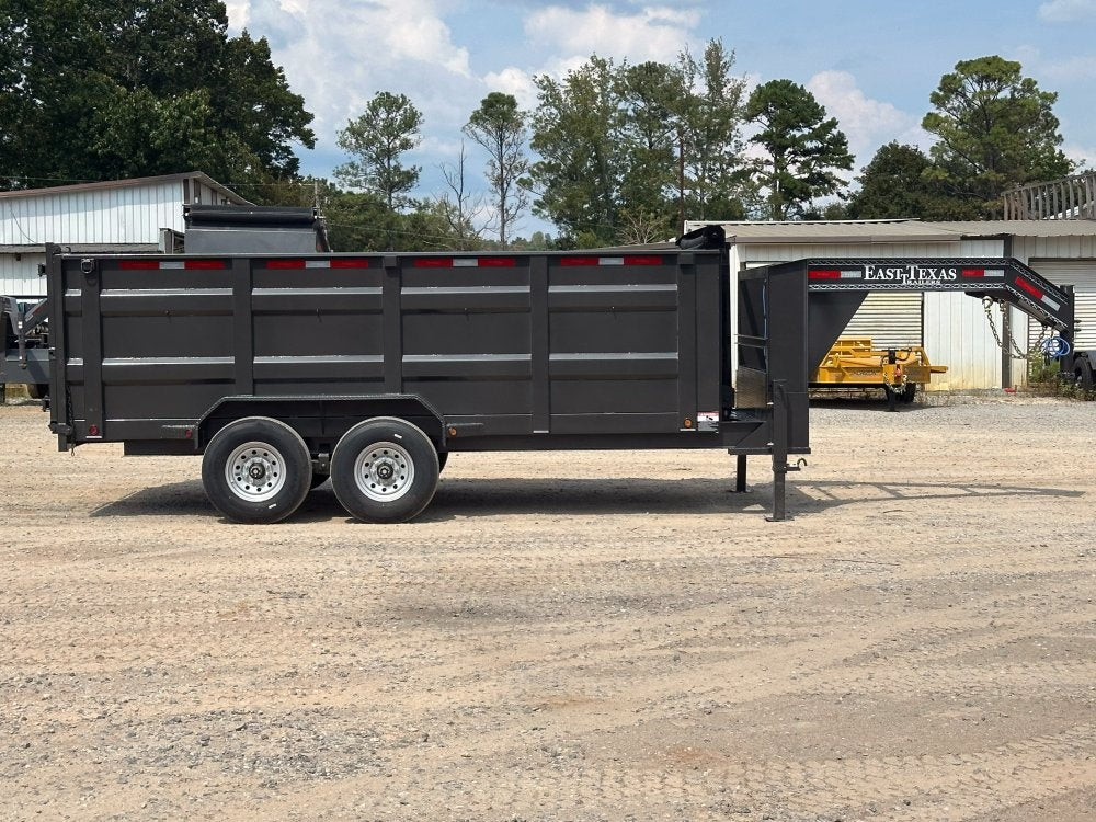 83"x16' Gooseneck Dump Trailer 48" Sides - 16k GVWR - Telescopic Lift - DT2 Contractor/Dump Trailers - Stryker Dealership Group
