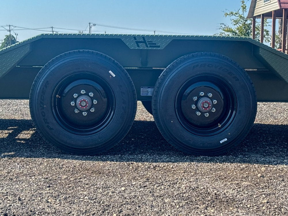 22' HEH Equipment Trailer (2) 10K Axles, Drive Over Fenders, 3' Dove W/ Mountain Ramps 012511