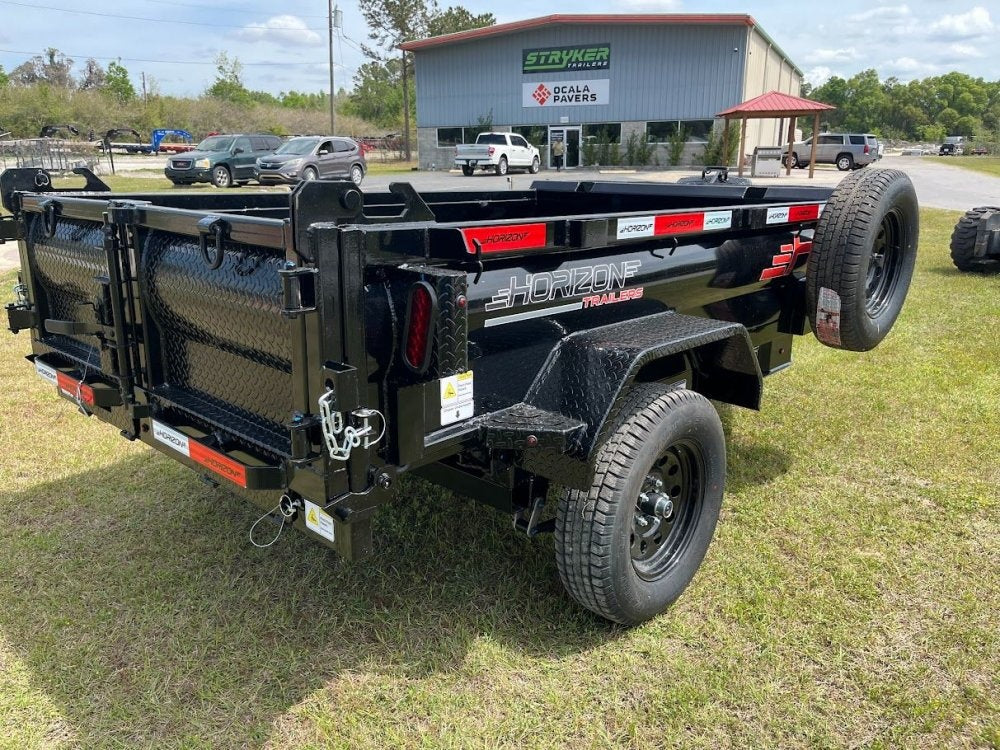 8' HZ5 Dump Trailer Single 3.5K Axle 18" Side Walls - Dump Trailers - Stryker Dealership Group
