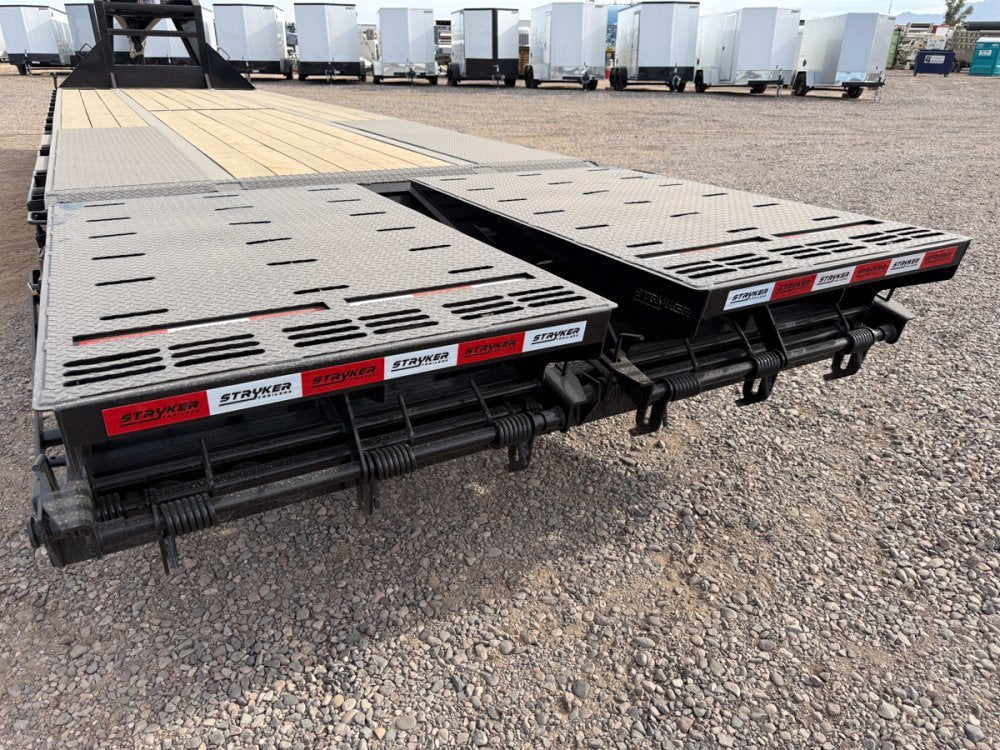 32' Stryker Gooseneck (2) 10K Axles Mega Ramps Dual Wheels 003463