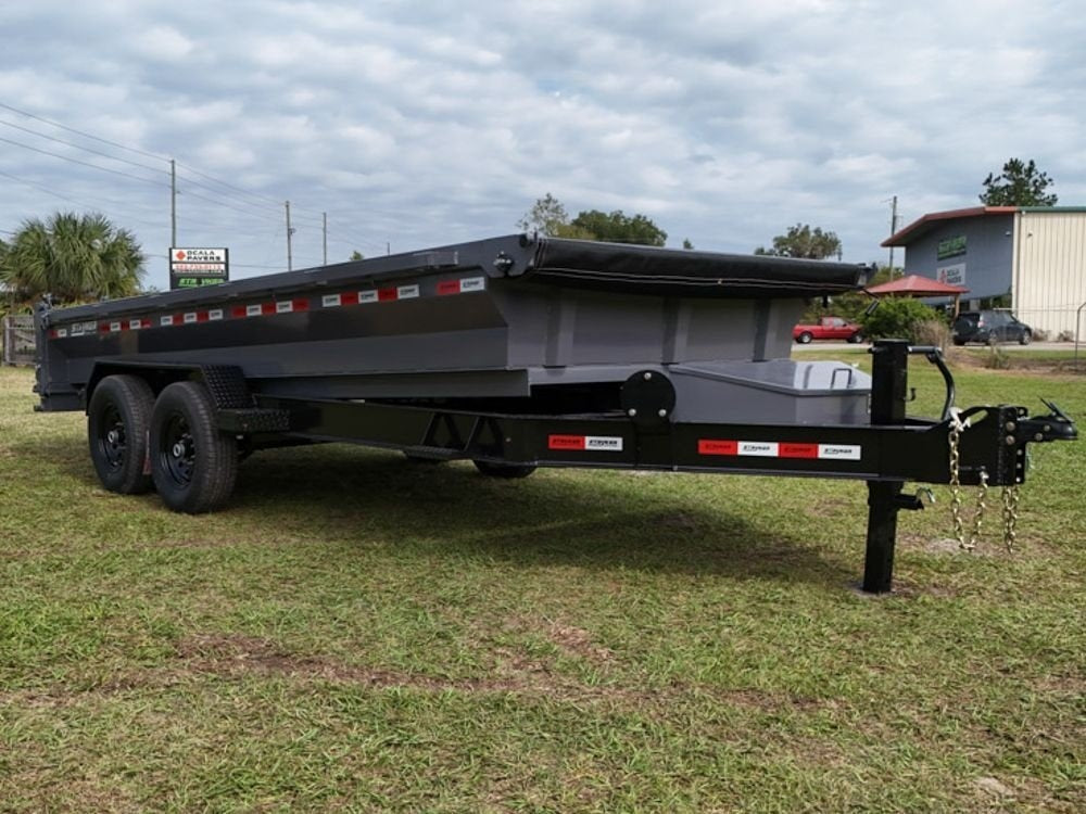 16' Stryker EDT Bumper Pull Dump Trailer 20" Side Walls - (2) 7k Axles 004050