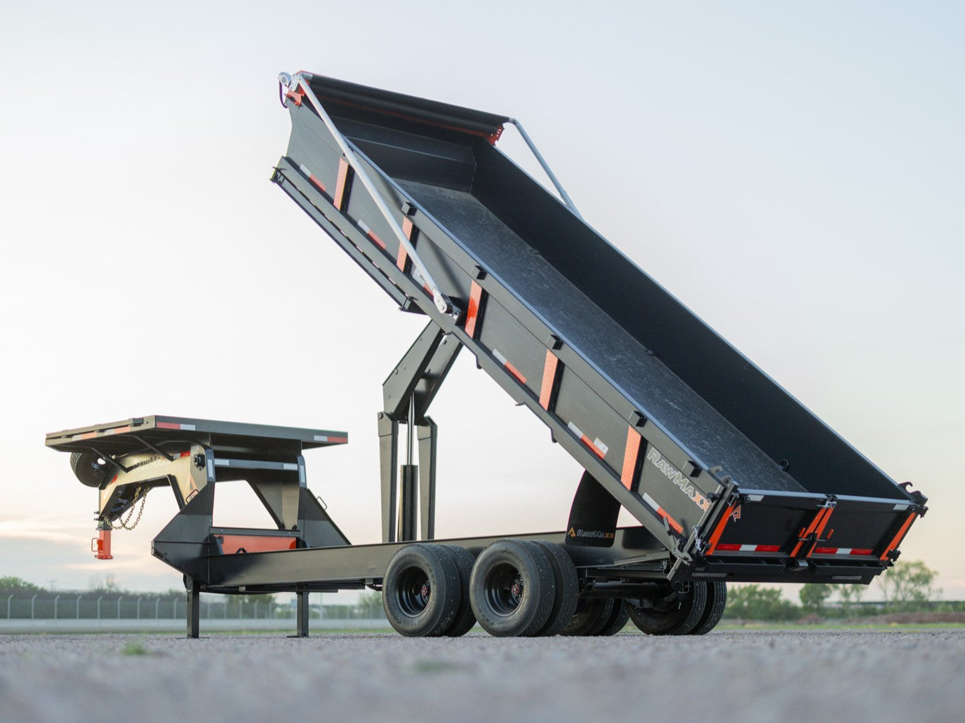 RawMaxx HDX Gooseneck Dump Trailer
