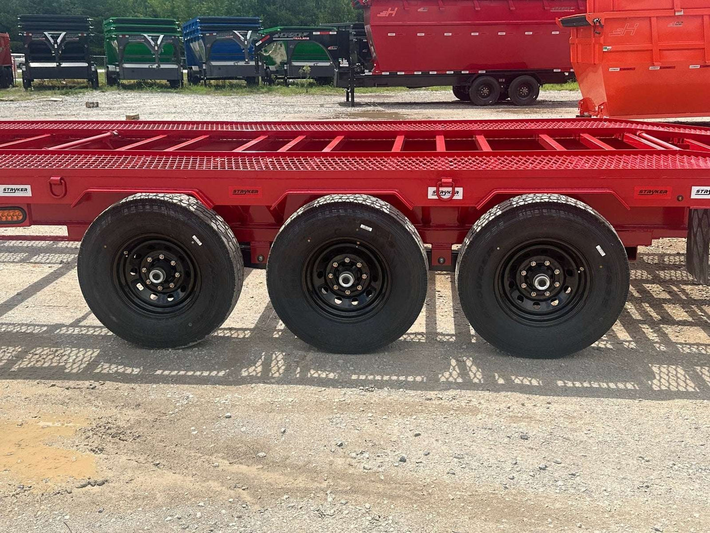Ascend 44' Mesh Deck (3) 7k Axles - 12k GVWR - 14 Ply Tires w/Spare - Winch 44M-7K-RD - Ghost Truck & Van Haulers - Stryker Dealership Group