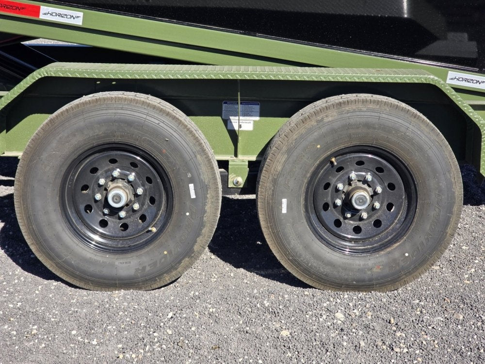 Horizon 16' RDZ GN Roll off Bundle (2) 7k Axles + 3 Bins w/ 4' Walls 007410