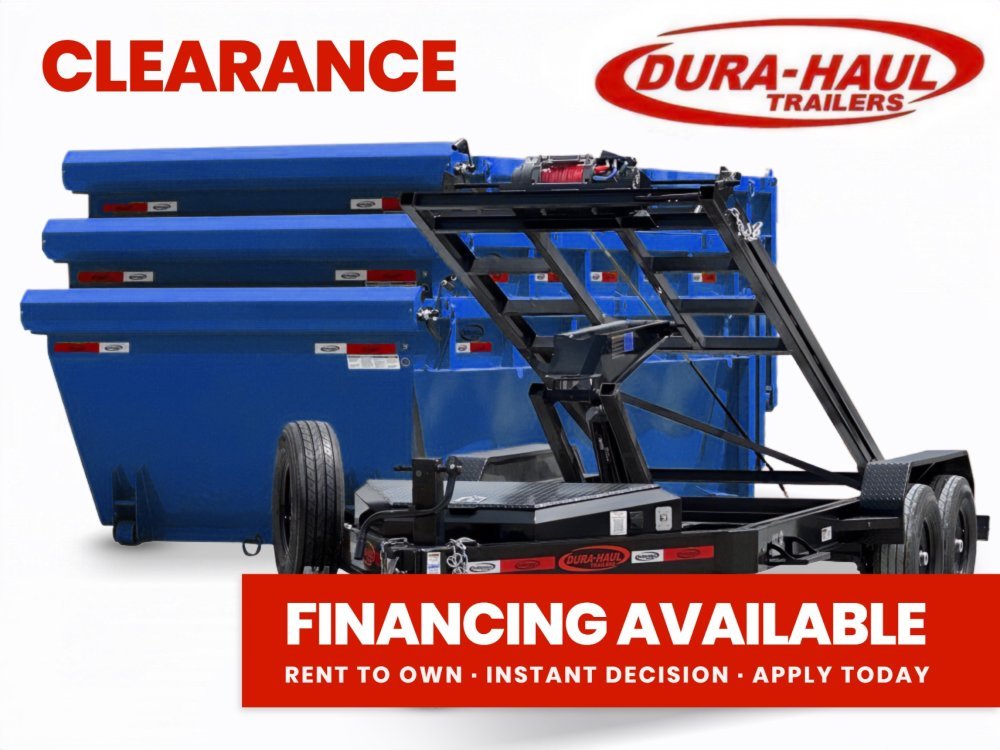 Dura Haul 14' BP Roll Off Bundle (2) 7k Axles + 3 Bin 4' Walls 01092A - Stryker Dealership Group