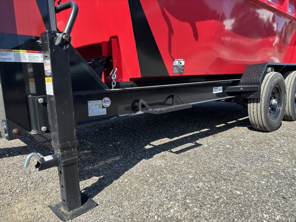 Dura Haul 14' GN Roll Off Bundle (2) 8k Axles + 2 Bins w/ 4' Walls - Roll Off Packages/RO 14' Gooseneck - Stryker Dealership Group