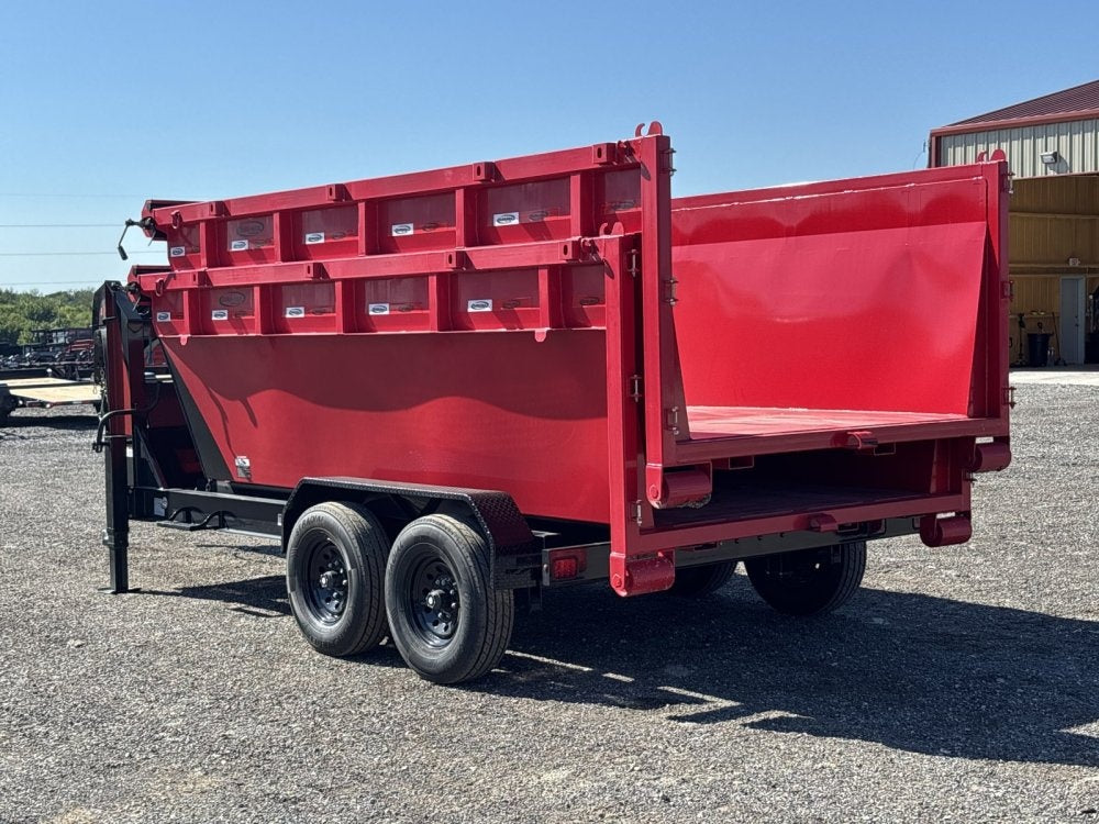 Dura Haul 14' GN Roll Off Bundle (2) 8k Axles + 2 Bins w/ 4' Walls - Roll Off Packages/RO 14' Gooseneck - Stryker Dealership Group