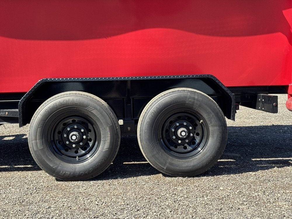 Dura Haul 14' GN Roll Off Bundle (2) 8k Axles + 2 Bins w/ 4' Walls - Roll Off Packages/RO 14' Gooseneck - Stryker Dealership Group