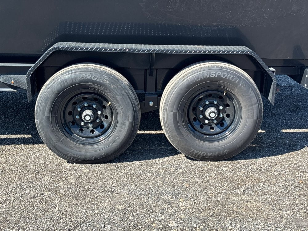 Dura Haul 16' GN Roll Off Bundle (2) 8k Axles + 2 Bins w/ 4' Walls - Roll Off Packages/RO 16' Gooseneck - Stryker Dealership Group