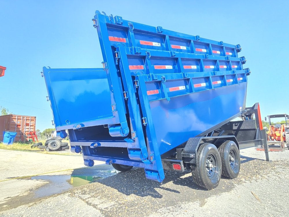 Dura Haul 16' GN Roll off Bundle (2) 8k Axles + 3 Bins w/ 4' Walls - Roll Off Packages/RO 16' Gooseneck - Stryker Dealership Group