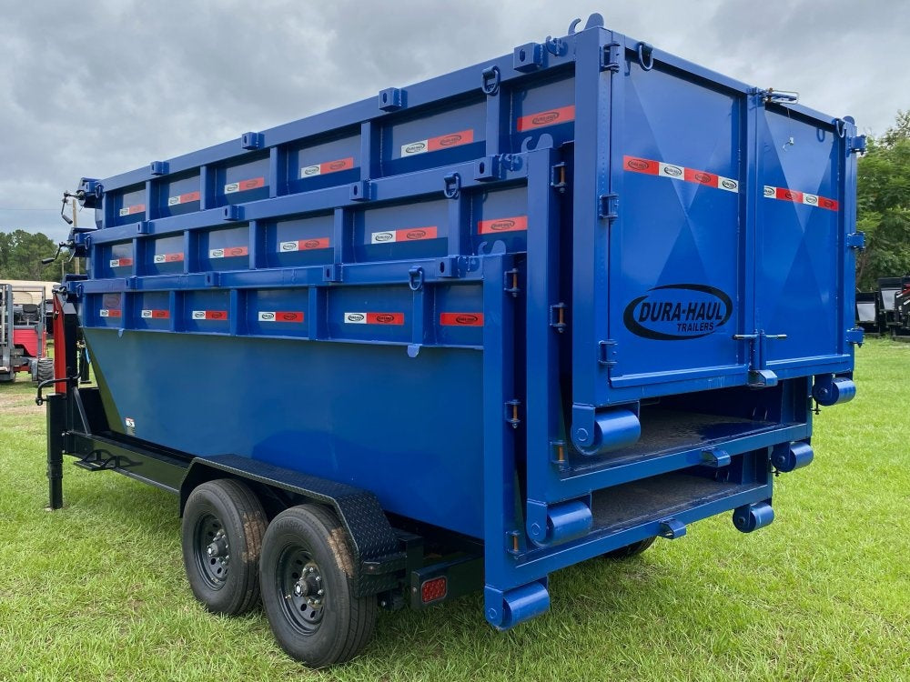 Dura Haul 16' GN Roll off Bundle (2) 8k Axles + 3 Bins w/ 4' Walls - Roll Off Packages/RO 16' Gooseneck - Stryker Dealership Group