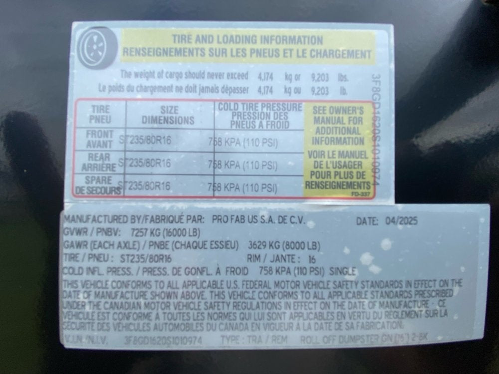 Dura Haul 16' GN Roll off Bundle (2) 8k Axles + 3 Bins w/ 4' Walls - Roll Off Packages/RO 16' Gooseneck - Stryker Dealership Group