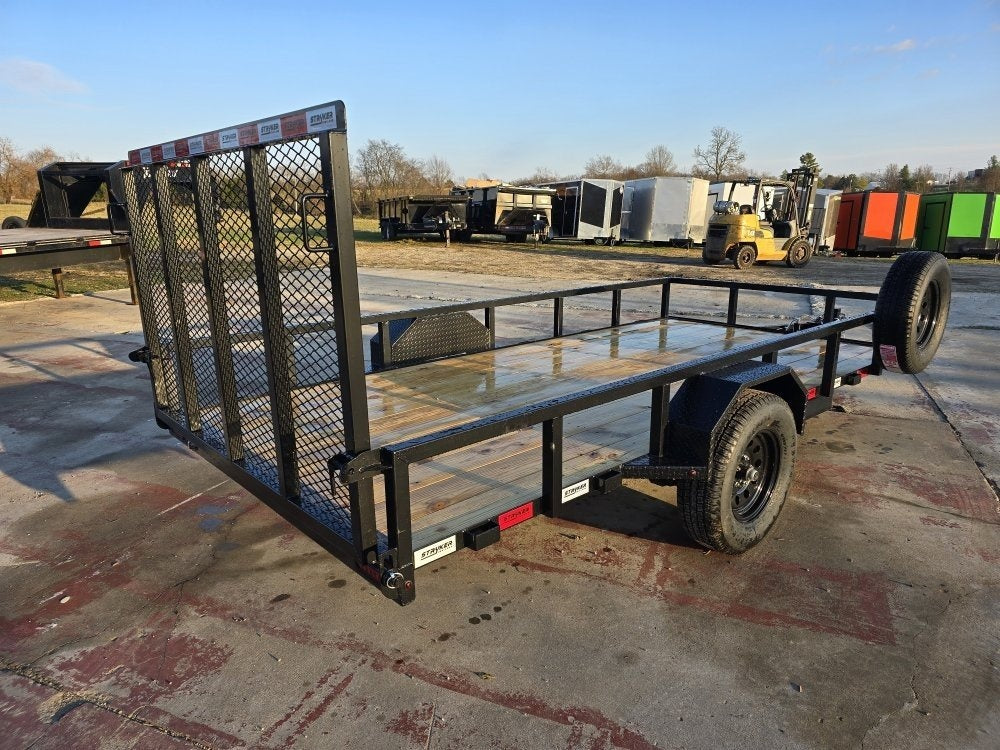 14' Utility Trailer (1) 3.5K Axle, 77" Wide 4' Gate 003807