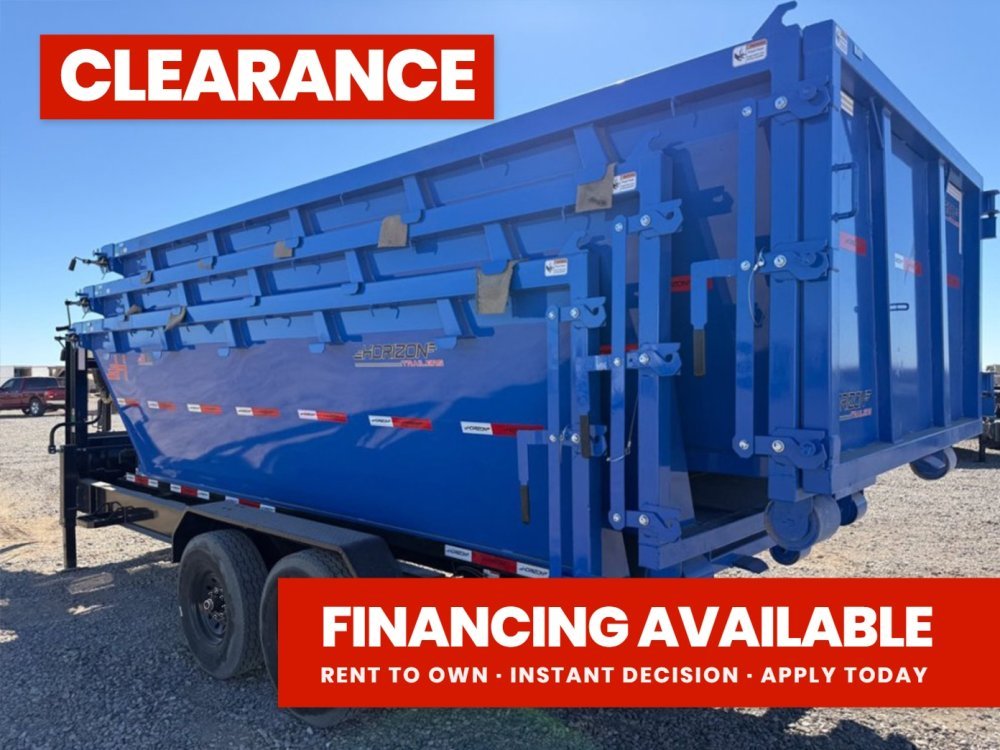 Horizon 16' RDZ GN Roll off Bundle (2) 7k Axles + 3 Bins w/ 4' Walls 015004 - Stryker Dealership Group