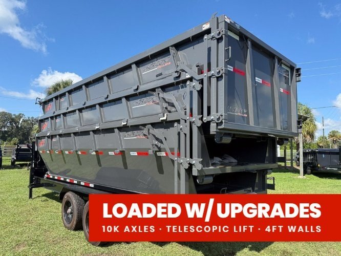 Horizon 20' HRD GN Roll off Bundle (2) 10k Axles + 3 Bins w/ 4' Walls 014976 - Stryker Dealership Group