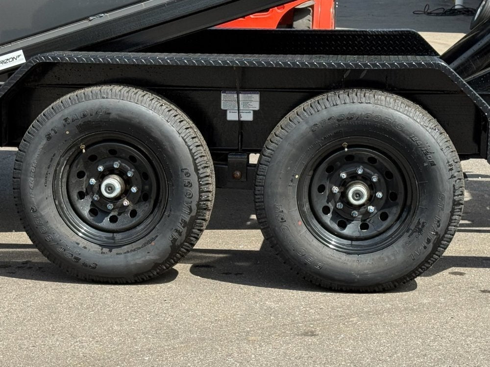 Horizon 14' RDZ BP Roll off Bundle (2) 7k Axles + 1 Bin w/ 4' Walls - Roll Off Packages/RO 14' Bumper Pull - Stryker Dealership Group