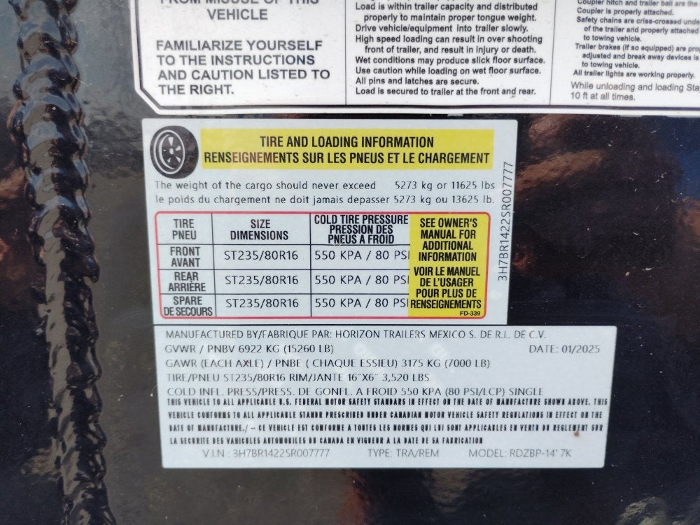 Horizon 14' RDZ BP Roll off Bundle (2) 7k Axles + 2 Bins w/ 4' Walls - Roll Off Base Trailer/RO 14' Bumper Pull - Stryker Dealership Group