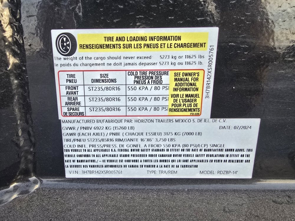 Horizon 14' RDZ BP Roll off Bundle (2) 7k Axles + 3 Bins w/ 4' Walls - Roll Off Packages/RO 14' Bumper Pull - Stryker Dealership Group