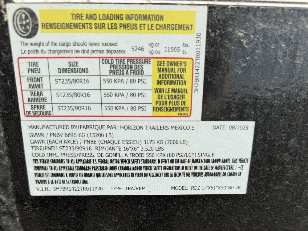 Horizon 14' RDZ BP Roll off Bundle (2) 7k Axles + 3 Bins w/ 4' Walls - Roll Off Packages/RO 14' Bumper Pull - Stryker Dealership Group