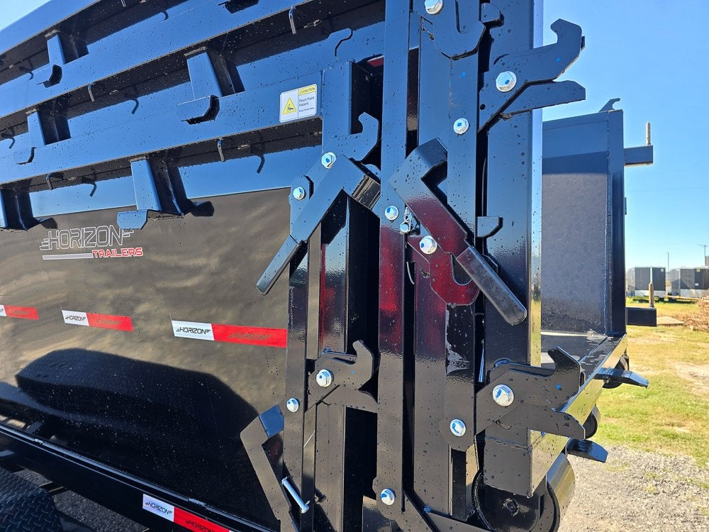 Horizon 14' RDZ BP Roll off Bundle (2) 7k Axles + 3 Bins w/ 4' Walls - Roll Off Packages/RO 14' Bumper Pull - Stryker Dealership Group