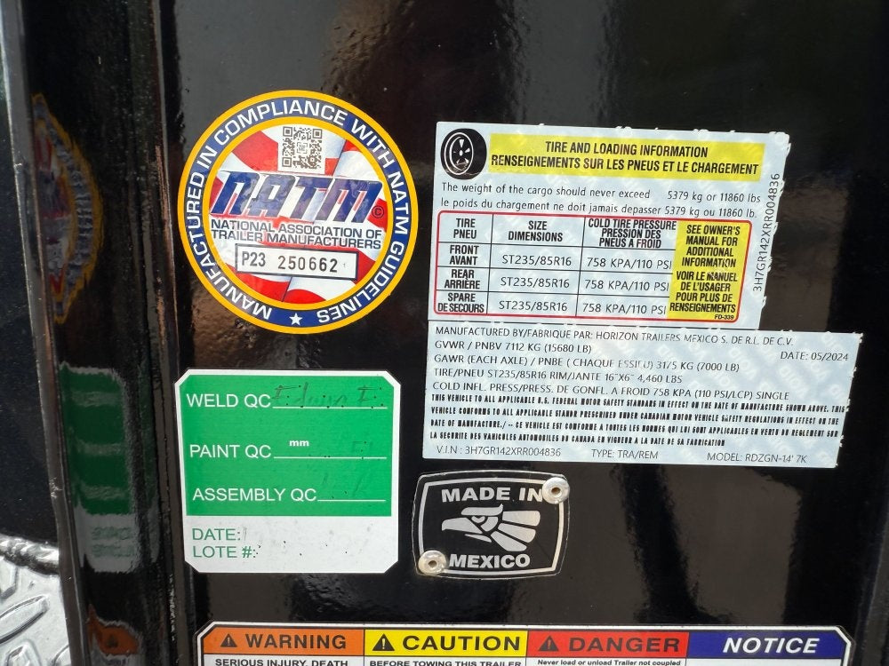 Horizon 14' RDZ GN Roll off Bundle (2) 7k Axles - Roll Off Packages/RO 14' Gooseneck - Stryker Dealership Group