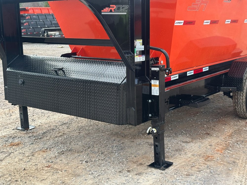 Horizon 14' RDZ GN Roll off Bundle (2) 7k Axles + 2 Bins w/ 4' Walls - Roll Off Packages/RO 14' Gooseneck - Stryker Dealership Group