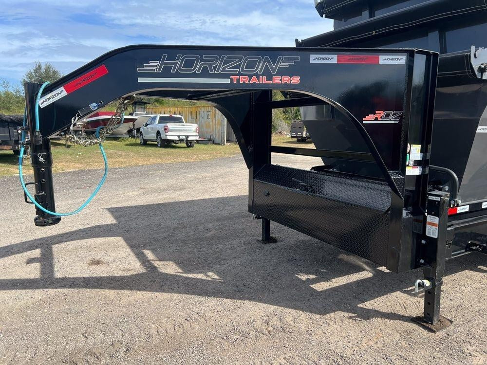 Horizon 14' RDZ GN Roll off Bundle (2) 7k Axles + 3 Bins w/ 4' Walls HZN14GN7K4FTEDZ3GrayFL - Ghost ROP - Stryker Dealership Group