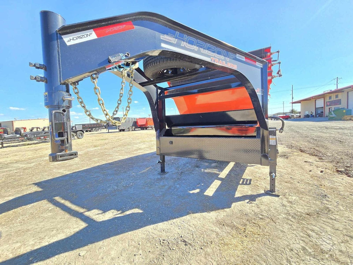 Horizon 14' RDZ GN Roll off Bundle (2) 7k Axles + 3 Bins w/ 4' Walls HZN14GN7K4FTEDZ3ORANGEAL - Ghost ROP - Stryker Dealership Group