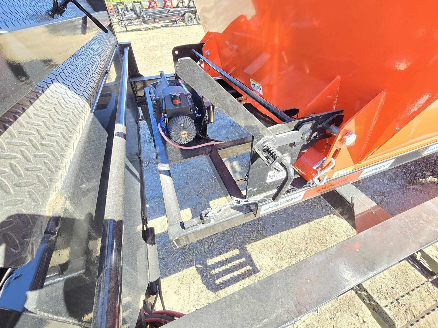 Horizon 14' RDZ GN Roll off Bundle (2) 7k Axles + 3 Bins w/ 4' Walls HZN14GN7K4FTEDZ3ORANGEMI - Ghost ROP - Stryker Dealership Group