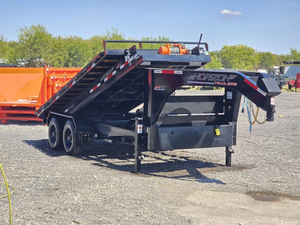 Horizon 16' HRD GN Roll off Bundle (2) 10k Axles + 1 16' ROZ Roll Off Deck - Roll Off Packages/RO 16' Gooseneck - Stryker Dealership Group