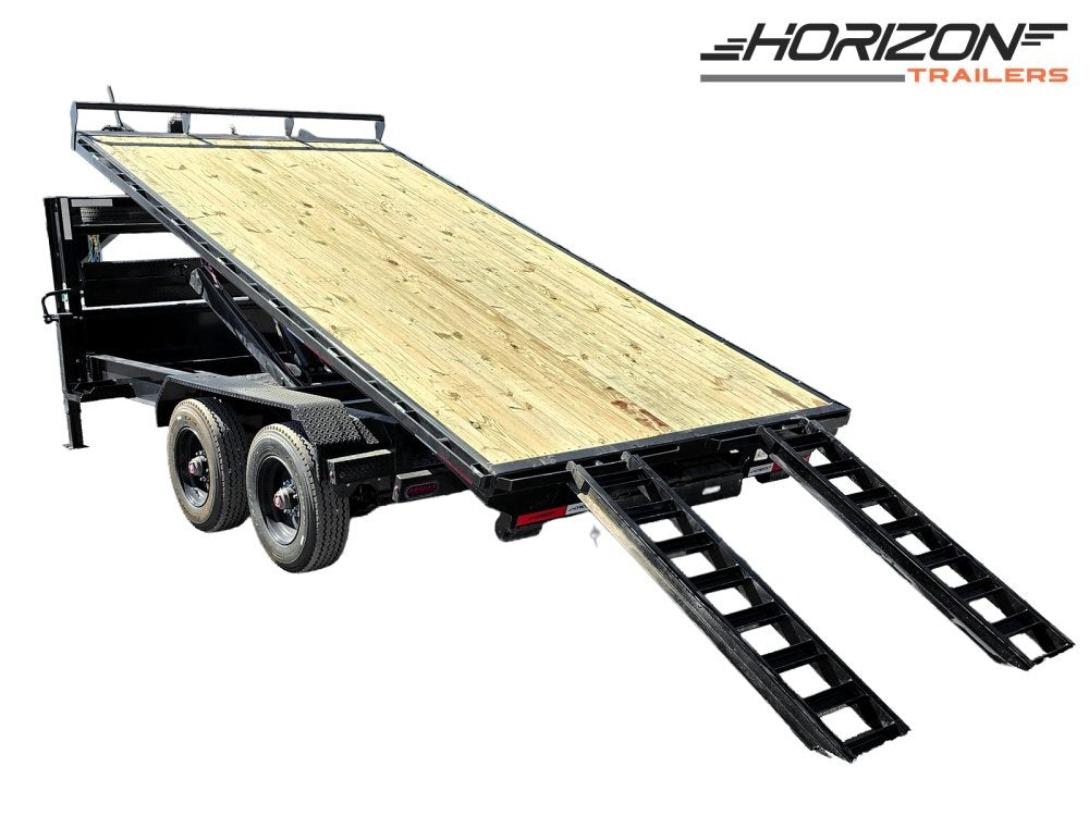 Horizon 16' HRD GN Roll off Bundle (2) 10k Axles + 1 16' ROZ Roll Off Deck - Roll Off Packages/RO 16' Gooseneck - Stryker Dealership Group