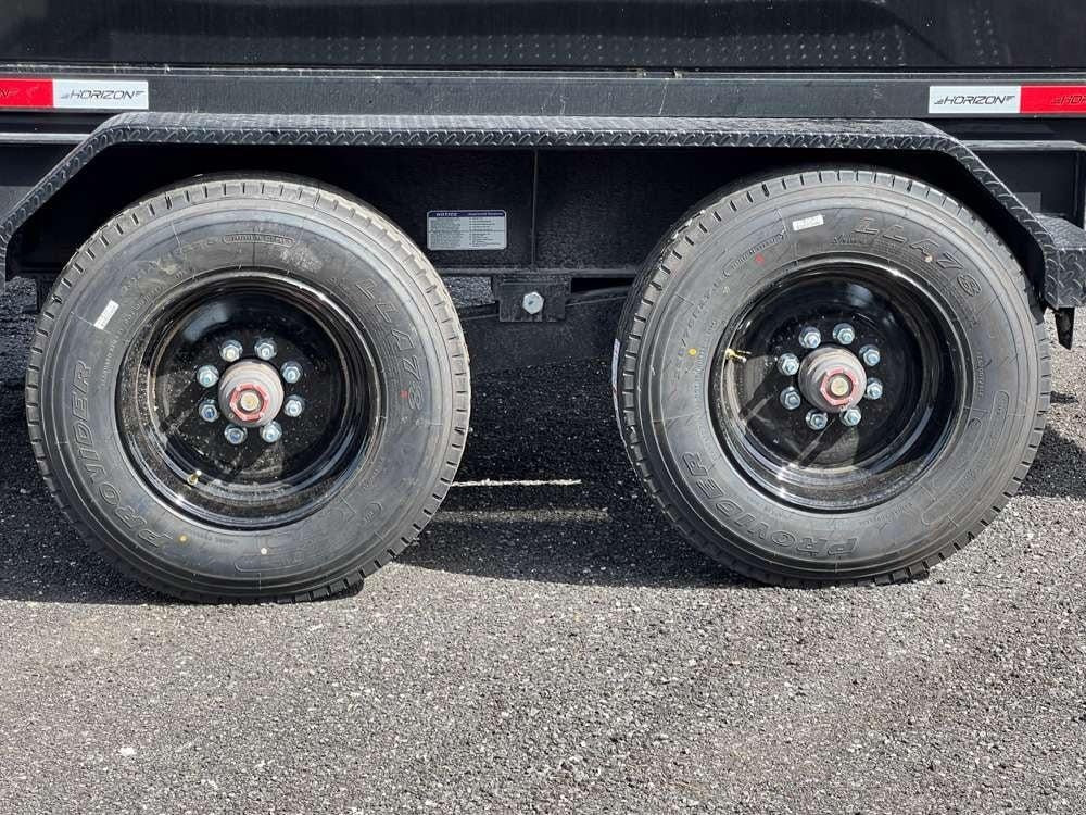 Horizon 16' HRD GN Roll off Bundle (2) 10k Axles + 2 Bins w/ 6' Walls HZN16GN10K6FTEDZ3BLKFL - Ghost ROP - Stryker Dealership Group