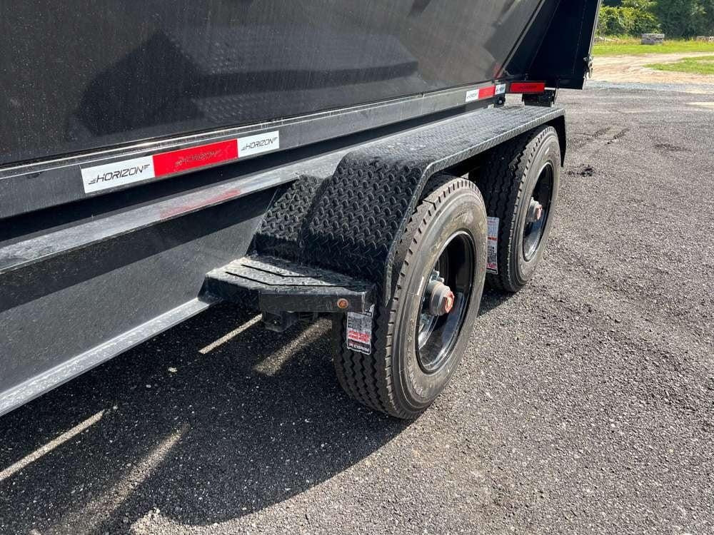 Horizon 16' HRD GN Roll off Bundle (2) 10k Axles + 2 Bins w/ 6' Walls HZN16GN10K6FTEDZ3BLKTX - Ghost ROP - Stryker Dealership Group