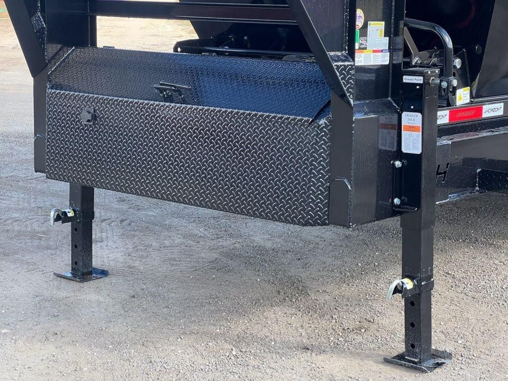 Horizon 16' HRD GN Roll off Bundle (2) 10k Axles + 3 Bins w/ 4' Walls HZN16GN10K4FTEDZ3BLKTX - Ghost ROP - Stryker Dealership Group