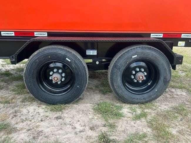 Horizon 16' HRD GN Roll off Bundle (2) 10k Axles + 3 Bins w/ 4' Walls HZN16GN10K4FTEDZ3ORANGEAL - Ghost ROP - Stryker Dealership Group