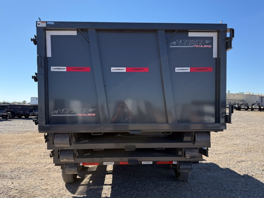 Horizon 16' HRD GN Roll off Bundle (2) 10k Axles + Bin 4' Walls - Roll Off Packages - RO 16' Gooseneck - Stryker Dealership Group